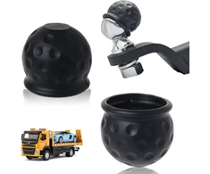 Vilkimo kablio dangtelis, vilkimo kablio dangtelis, guminė gamyba, rutulinio galvos vilkimo kablio apsauginis dangtelis, vilkimo kablio dangtelis priekaboms, automobiliams, sunkvežimiams, nameliams ant ratų, 2 vnt.