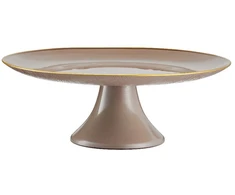 Villa Italia stiklinė patera Fiber rusvai gelsvas, 28 cm