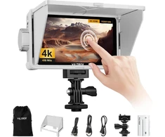 Objektyvas Viltrox Dc-v1 Dcv1 kameros lauko monitorius su jutikliniu ekranu, 5.5 colio 4k Hdmi išorinis kameros monitorius su baterija Full Hd 1920 x 1080 Ips 3d Lut su apsauginiu dangteliu nuo saulės, skirtas Sony Canon Nikon Dslr (dc-550
