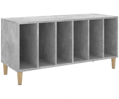 Vinilinė plokštelė Vinilinių plokštelių spintelė, betono, 100x38x48cm, mediena