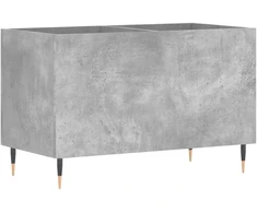 Vinilinė plokštelė Vinilinių plokštelių spintelė, betono, 74,5x38x48cm, mediena