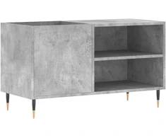 Vinilinė plokštelė Vinilinių plokštelių spintelė, betono, 85x38x48cm, mediena