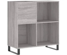 Vinilinė plokštelė Vinilinių plokštelių spintelė, pilka, 84,5x38x89cm, mediena