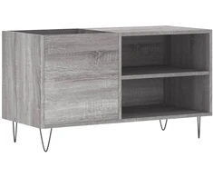 Vinilinė plokštelė Vinilinių plokštelių spintelė, pilka, 85x38x48cm, mediena