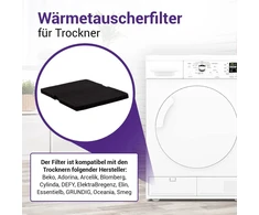Vioks.pro 10x džiovyklės filtras 240 x 155 mm, skirtas Beko 2964840200, Beko džiovyklės filtras, Beko šilumos siurblio džiovyklės filtras, Beko Dh8534gx0 filtras