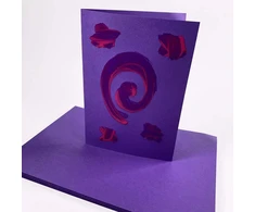 Violetinė A4 formato kartoninė plokštė, 25 lapai, 160 g/m², popierius spausdintuvui