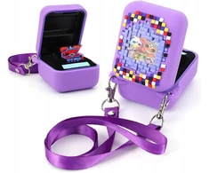 Violetinis dėklas interaktyviam žaislui Bitzee su violetiniu dizainu