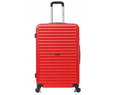 Vip Collection kelioninis lagaminas Abs 24" Raudona Ateny 3,8kg 66l nuimami ratukai