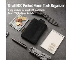 Viperade ve29 mini edc dėklas, mini kišeninis organizatorius su 4 kišenėmis, mažas edc kišeninis organizatorius, mini įrankių krepšys, raktų krepšys, maža vyriška piniginė, mažas kuprinės priedų krepšys