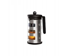Virdulys Berlinger Haus kavos ir arbatos ąsotis French Press 600 ml Juodas Sidabrinis Collection