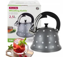 Virdulys su švilpuku Kamille, skirtas dujinei/indukcinei viryklei, 2.5 l