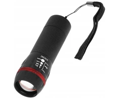 Virone Lt-4 Led žibintuvėlis 1w su zoom funkcija, maitinamas baterijomis 3xaaa, mini