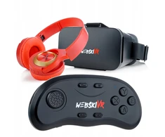 Virtualios realybės 3d Vr akiniai 360° telefonui su valdikliu ir ausinėmis Esperanza