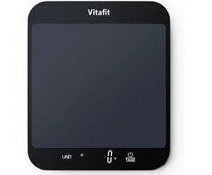 Virtuvinės svarstyklės Vitafit Skaitmeninės Virtuvės Svarstyklės 15 kg, Led Ekranas, Grūdintas Stiklas