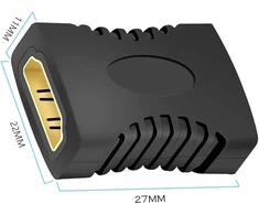Vmojo 2 x Hdmi adapterio jungtis Hdmi moteriška į Hdmi moterišką A tipo Full Hd 1080p Hdr Arc didelės spartos su Ethernet paauksuotais kontaktais