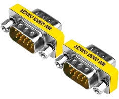 Vmojo vga jungtis vga male į vga male adapteris 15 kontaktų 15 kontaktų adapterio jungtis svga mini gender keitiklis [2 vnt.]