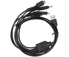 Voanzo 5 viename žaidimų konsolės įkrovimo laidas, suderinamas su wii u/new 3dsxl/new 3ds/nds lite sp/psp 5