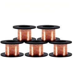 Vobor 0.1 mm emaliuota varinė viela, apvyniojimo viela, izoliuota magnetinė varinė viela, elektros laidas, kabelių rinkinys, varinė apvyniojimo viela (5 vnt.)