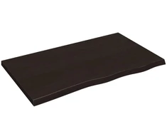 Vonios stalviršis, tamsiai rudas, 100x60x(2-4) cm, mediena