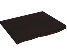 Vonios stalviršis, tamsiai rudas, 60x60x(2-4) cm, mediena