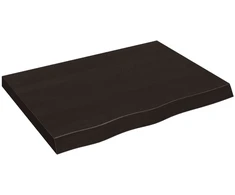 Vonios stalviršis, tamsiai rudas, 80x60x(2-6)cm, mediena