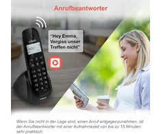 Vtech Cs1451 Dect belaidis telefonas su 2 rageliais, atsakikliu, laisvų rankų funkcija, skambinančiųjų blokavimu, skambinančiojo atpažinimu / skambinimo funkcija, apšviestas ekranas, Eco režimas, žema radiacija