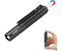 Vtiger T1a mini kišeninis Edc žibintuvėlis su spaustuku, 1300 liumenų, kompaktiški Aa įkraunami Led žibintuvėliai, itin ryškus galinis jungiklis, mažas žibintuvėlis su magnetu stovyklavimui, žygiams, lauke, avariniams atvejams