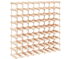 Vyno laikiklis 72 buteliams, 90,5x23x90,5cm, pušies masyvas