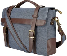 Vyriškas „cambridge Bags2go“ vintažinis retro krepšys per petį – krepšys per petį / kurjerio krepšys / verslo krepšys – nešiojamojo kompiuterio krepšys – verslo krepšys – nešiojamojo kompiuterio krepšys vyrams, mėlynas mišinys