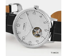 Vyriškas laikrodis Timex Waterbury Automat Open Heart japoniškas mechanizmas Miyota