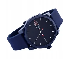 Vyriškas laikrodis Tommy Hilfiger 44mm tamsiai mėlynas, dovanų dėžutė