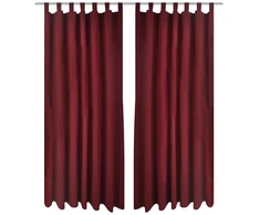 Vyšninės Spalvos Užuolaidos su Kilpomis 140 x 175 cm, 2 vnt.