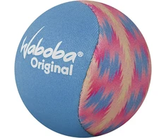 Waboba Original vandenyje atšokantis kamuolys, vandeniui atsparus paplūdimio žaislas, žaidimai baseine vaikams ir suaugusiems, pramogos lauke, mėlynas geometrinis (5,6 cm)