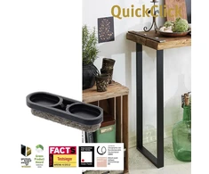 Wagner Quickclick® tandeminių kėdžių slydimo elementai // 8 keičiamų slydimo elementų rinkinys // "ultrasoft" skersmuo 39 x 12 mm - 15899000