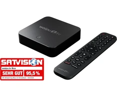 Vaizdo grotuvas Waipu.tv Box | su apšviestu nuotolinio valdymo pulteliu | televizija per wifi | lan | hdmi | 4k | hdr10+ | dolby vision | dolby atmos | 3 mėnesių 300 tv kanalų ir 40 000 filmų bei serialų kuponas