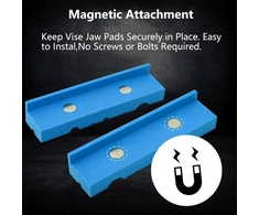 Wangcl 2 vnt. 5" magnetiniai spaustuvo žiaunų dangteliai su daugia griovelių, patvarūs tpu gumos dangteliai, universalūs spaustuvo minkšti žiaunai