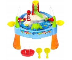 Water Table STALAS, VANDENS STALAS 2in1, ŽVEJYBA 25el. ŠVIEČIA ŽAIDIMAS