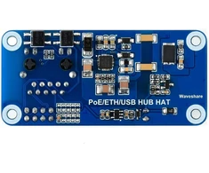Waveshare poe ethernet/usb hub hat, skirtas raspberry pi zero/zero w/zero wh, 3x usb 2.0 prievadai, atitinka 802.3af standartą