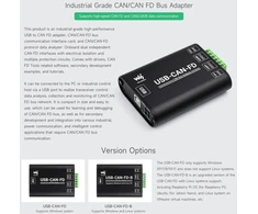 Waveshare Pramoninės klasės Can/can Fd magistralės duomenų analizatorius, Usb į Can Fd adapteris, Can/can Fd magistralės komunikacijos sąsajos plokštė, Can/can Fd protokolo duomenų analizatorius, palaiko Windows ir Linux