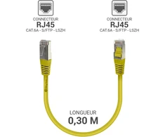 Spausdintuvas Waytex 33802 ethernet kabelis rj45 cat 6a s/ftp 500mhz ekranuotas 100% varinis lszh be halogenų, suderinamas su pc, spausdintuvu, dėžute, maršrutizatoriumi, tinklo jungikliu, žaidimų konsolėmis, televizoriumi - 0.5m, geltonas