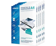 Waytex A4 2 x 75 mikronų 150 mikronų blizgios laminavimo plėvelės A78273p500