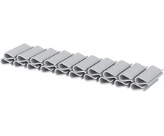 Wdb Plast 20x Montavimo spaustukai siaurai tvoros juostai 47,5 mm pilki