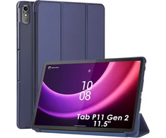Wd&amp;cd dėklas, suderinamas su Lenovo Tab P11 (2nd Gen) 11.5 colių Tb350fu/tb350xu 2022, itin plonas dėklas su stovo funkcija, automatinio miego/pabudimo funkcija, mėlynas