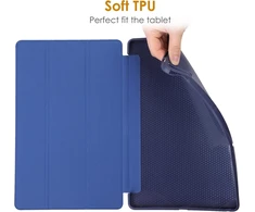 Wd&amp;cd dėklas, suderinamas su Lenovo Tab P11 (2nd Gen) 11.5 colių Tb350fu/tb350xu 2022, itin plonas dėklas su stovo funkcija, automatinio miego/pabudimo funkcija, mėlynas