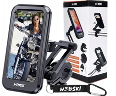 Webski vandeniui atsparus telefono laikiklis motociklui, dviračiui, navigacijai ant vairo
