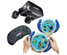 Webski Vr 360 laipsnių akiniai + žaidimų valdiklis + lavinamasis vikrumo žaidimas labirintas