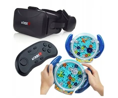 Webski Vr 360 laipsnių akiniai+žaidimų valdiklis+lavinamasis rankų miklumo žaidimas Labirintas