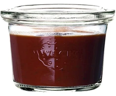 Weck Mini stiklainiai konservavimui su dangteliais 80 ml, 12 vnt. rinkinyje