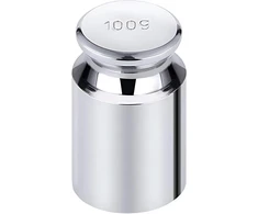 Svarstyklės Weddecor 100 g kalibravimo svoris su chromo danga, nerūdijančio plieno, didelio tikslumo skaitmeninėms svarstyklėms, kišeninėms svarstyklėms, juvelyrikai, virtuvinėms svarstyklėms, mokslo laboratorijoms, 1 vnt.