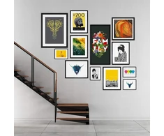 Wee Mėlyna Coo Art Deco Harem portretas, neįrėmintas sienos meno spaudos plakatas, namų dekoras, aukščiausios kokybės dekoracija, portretas, siena, namų dekoracija